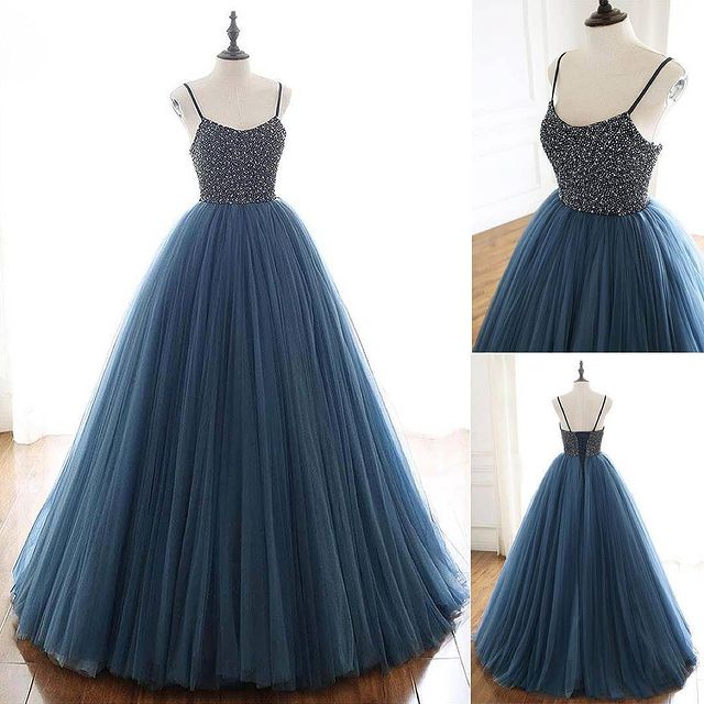 Formal Dresses Wedding Guest, Beading Ball Gown Long Prom Dress,Popular Evening Dress,Fashion Winter Formal Dress