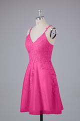 Bridesmaid Dresses Website, Beautiful Spaghetti Straps V Neck Bridesmaid Dresses