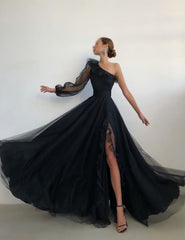 Party Dresses Christmas, Black long Evening Dress Prom Dresses