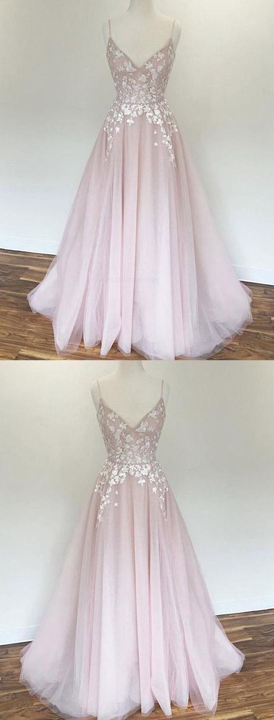 Prom Dresses 2034 Cheap, Appliques Prom Dresses, Pink Prom Dresses, Prom Dresses, A Line Prom Dresses, Long Long Prom Dresses