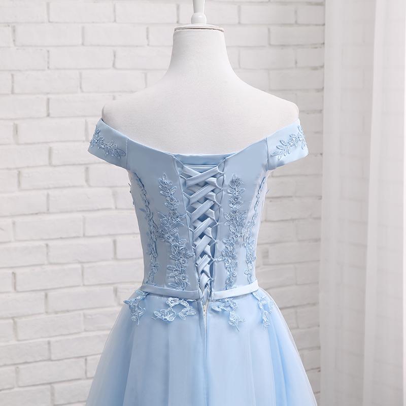 Evening Dress For Wedding, Light Blue Party Dress, Charming Blue Bridesmaid Dress , Party Dress