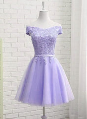 Party Dress Designer, Lovely Off Shoulder Short Party Dress, Cute Homecoming Dress