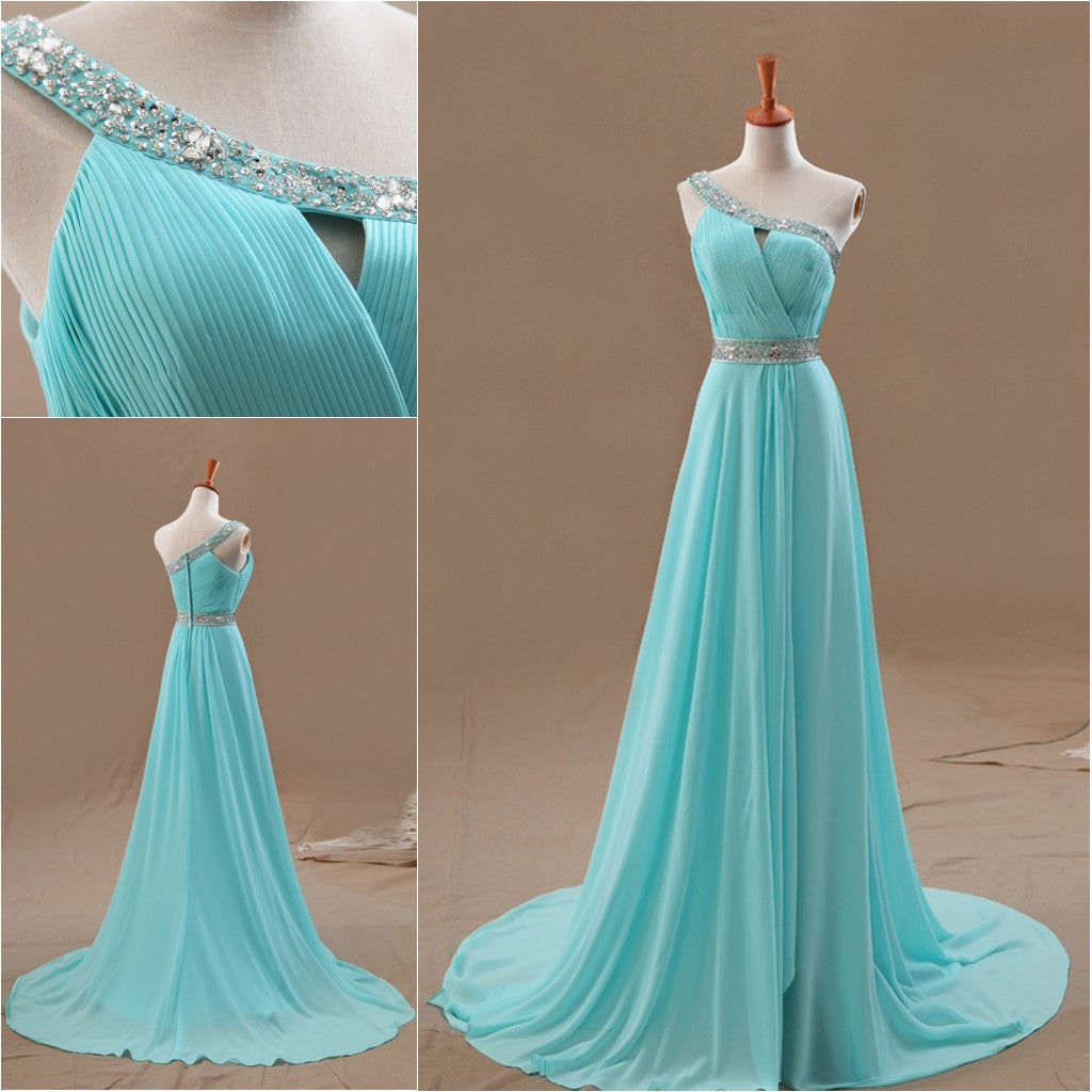 Wedding Dress Ballgown, custom made long prom dress homecoming dress evening  party bridesmaid  formal dresses tiffany color dress