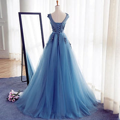 Bridesmaids Dresses For Beach Wedding, A Line Flowers Long Charming Women Prom Dresses