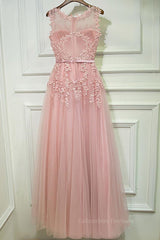 Bridesmaid Dresses Convertable, Round Neck Lace Prom Dresses, Lace Formal Evening Dresses