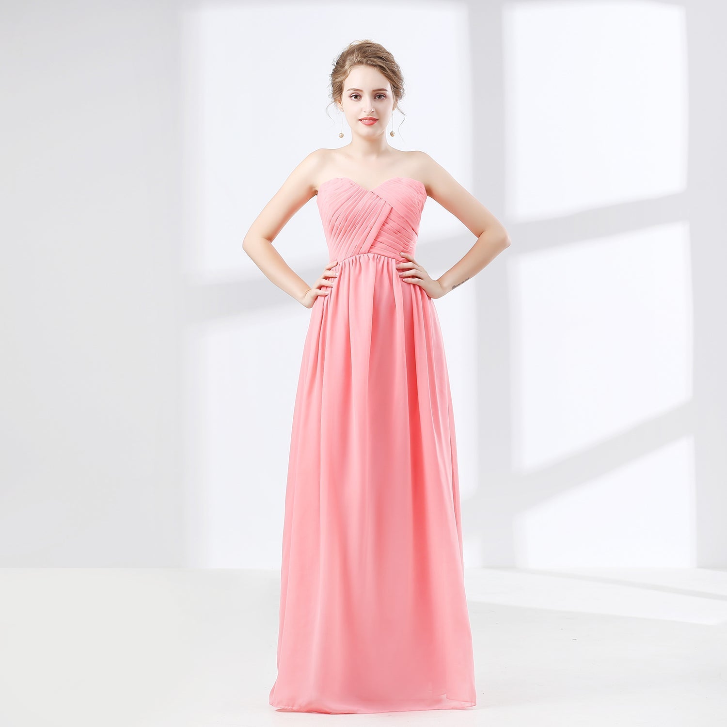 Bridesmaid Dresses Chicago, Sweetheart Chiffon A Line Bridesmaids Dresses